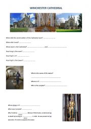 English worksheet: Winchester Cathedral 
