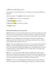 English worksheet: why