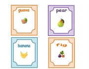 English Worksheet: Fruits Flashcard 3-4