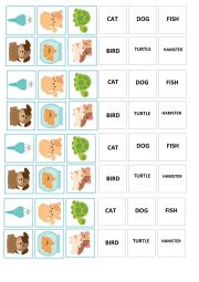 English Worksheet: Game pets memory