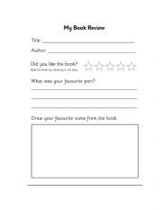 English Worksheet: Book review 