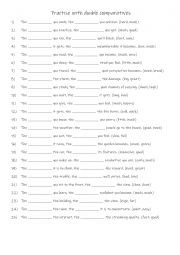 English Worksheet: A2+-B1 Double comparatives