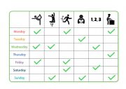 English Worksheet: Routines Pre-A1