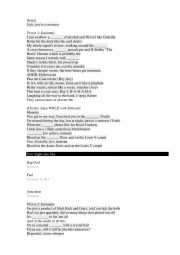 English Worksheet: Eminem Godzilla song worksheet