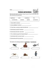 English Worksheet: Living organisms exercises