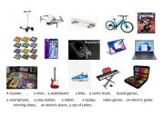 English Worksheet: items devices