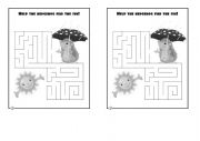 English Worksheet: Maze