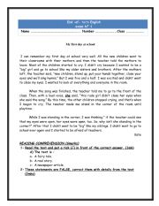 English Worksheet: End of term test  1  for 9th  form 