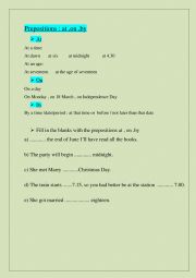 English Worksheet: prepositions