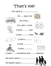 English Worksheet: English words