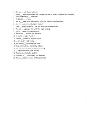 English Worksheet: Definite and Indefinite articles exercise