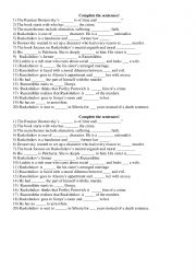 English Worksheet: Crime and Punishment