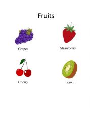 English Worksheet: The Fruits