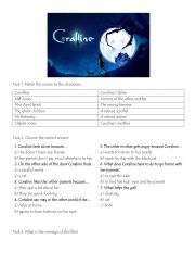 English Worksheet: Coraline 