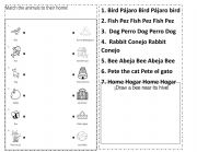 English Worksheet: Animals and their homes