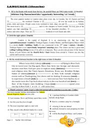 English Worksheet: MID TERM TEST 1 8TH FORM 2024