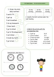 English Worksheet: group session 7th grade