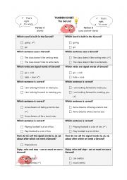 English Worksheet: The Gerund Tandem Sheet