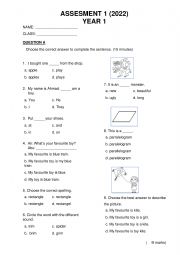 YEAR 1_ASSESSMENT