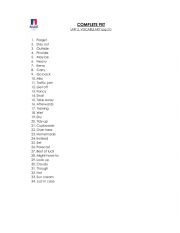 English Worksheet: Vocabulary