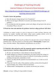 English Worksheet: chalange of teaching