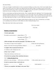 English Worksheet: the generation gap