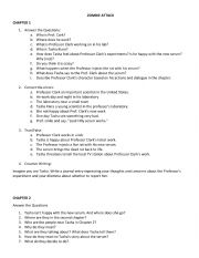 English Worksheet: Zombie Attack Activities