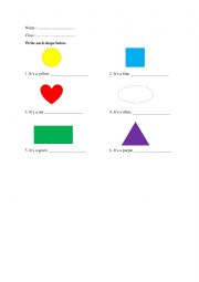 Shapes Worksheet