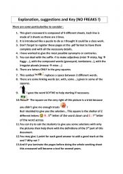 English Worksheet: Halloween : giant crossword - part 2