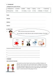 English Worksheet: General Talks 