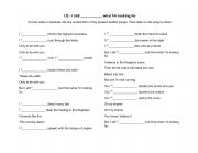 English Worksheet: I still haven�t found what I�m looking for