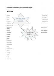 English Worksheet: how music sounds