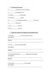 English Worksheet: Simple Present exercises