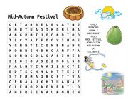 English Worksheet: Mid-Autumn Festival Word Search