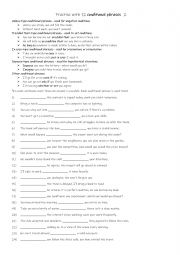 English Worksheet: B1 Practise with 12 conditional phrases 2