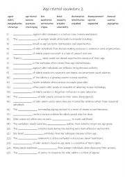 B1+-C1 Age related vocabulary 2