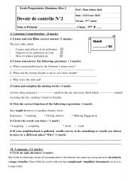 9th form mid term test 2