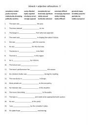 Adverb + adjective collocations 3