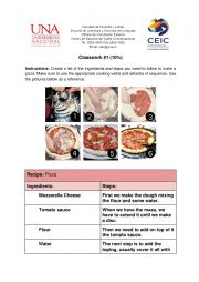 English Worksheet: Make a recipe