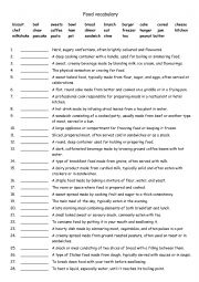 English Worksheet: A1+-A2 Food vocabulary