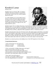 Kendrick Lamar - Reading, Vocabulary, and More