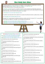 English Worksheet: Not Only but Also - Inversion