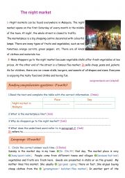 English Worksheet: 7th form mid-term final test