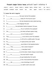 Present simple future tense, with will  wont + infinitive  4