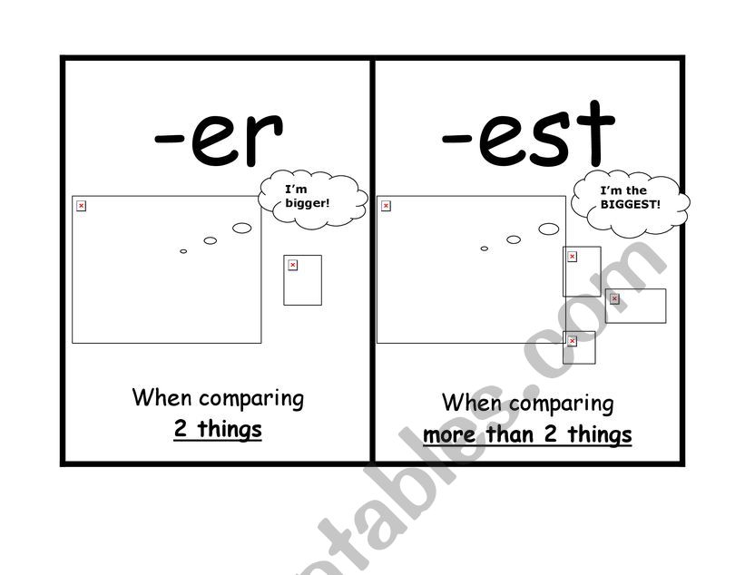 Comparative Superlative worksheet