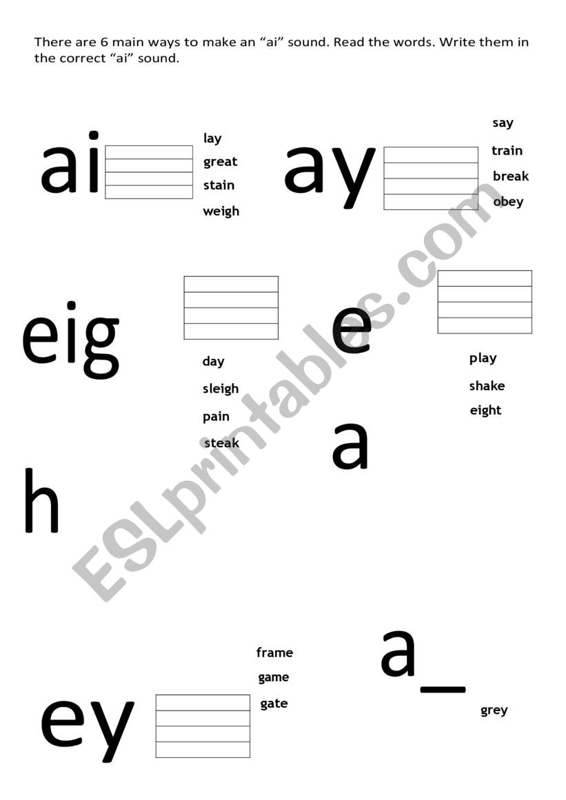 alternatives worksheet