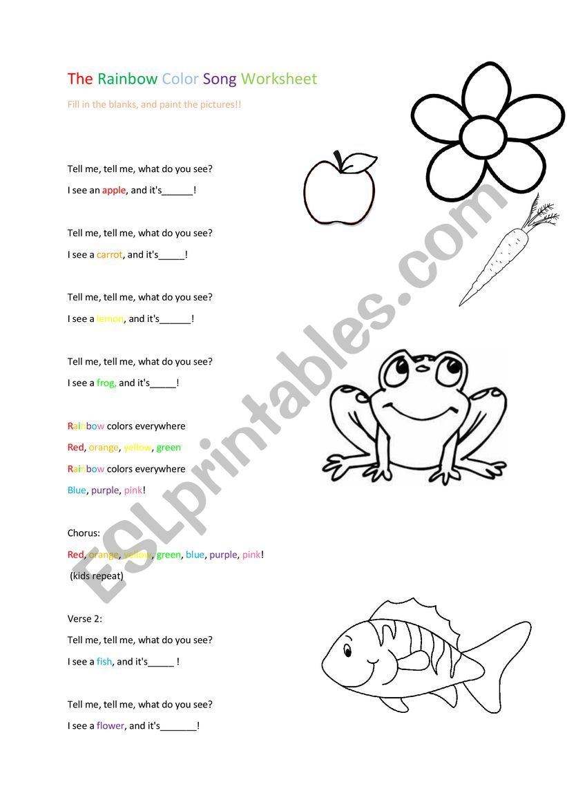 Color Worksheet worksheet