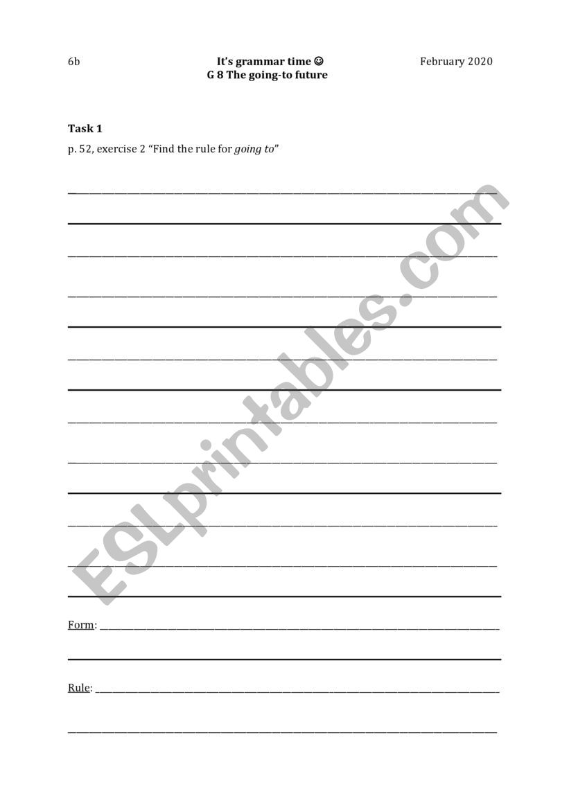 Grammar Time worksheet