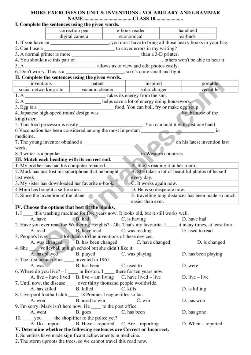 to infinitive and gerund  worksheet