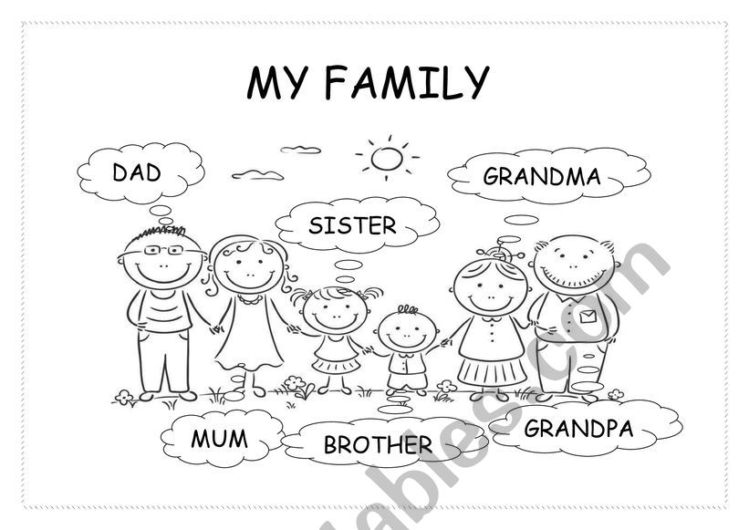 THE FAMILY - ESL worksheet by Monica12